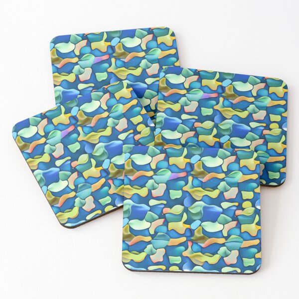 Item preview, Abstract Colorful Sea Glass Pattern designed and sold by calibrit.