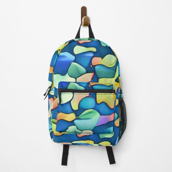Item preview, Abstract Colorful Sea Glass Pattern designed and sold by calibrit.