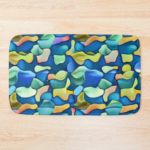Item preview, Abstract Colorful Sea Glass Pattern designed and sold by calibrit.
