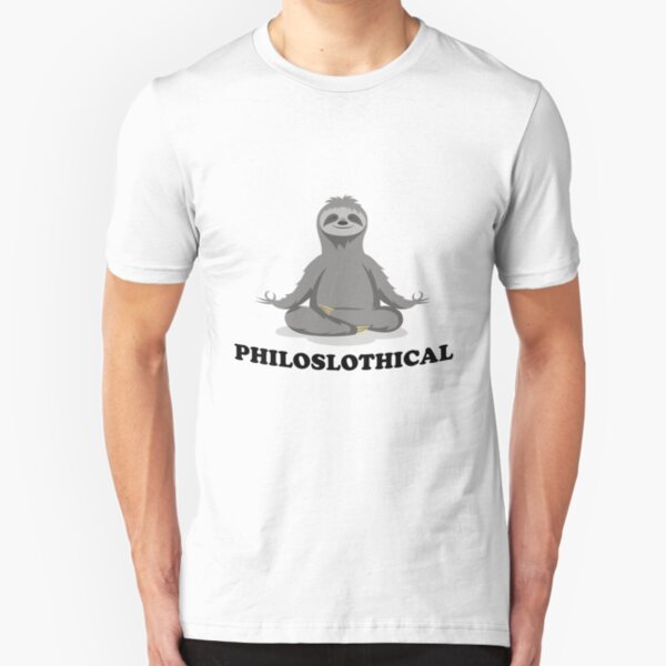 Philosophical Philosophical Sloth Slim Fit T-Shirt