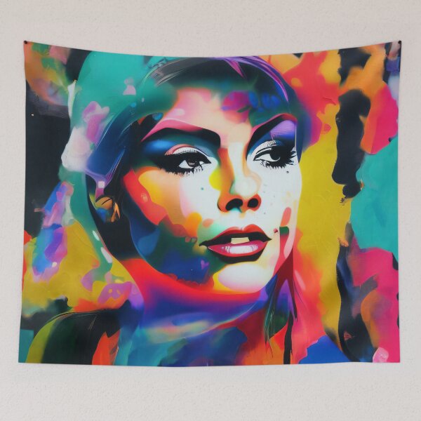 Item preview, Digital art abstract portrait | retro aesthetics  designed and sold by CiceroSpin.