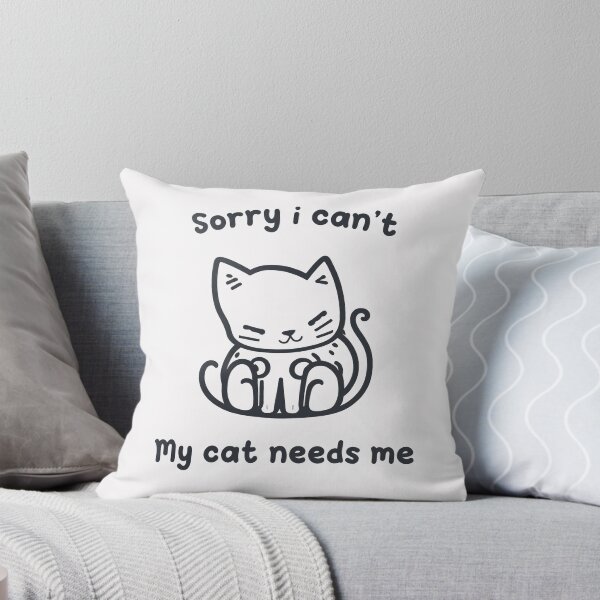 Item preview,  Express Your Cat-ivity with the "Sorry I Can't, My Cat Needs Me" T-Shirt designed and sold by Paolospresent.