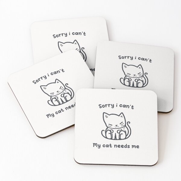 Item preview,  Express Your Cat-ivity with the "Sorry I Can't, My Cat Needs Me" T-Shirt designed and sold by Paolospresent.