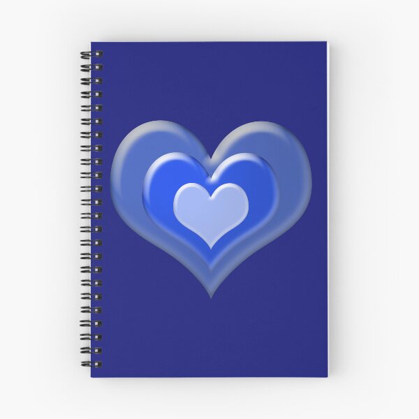 Item preview, Shades of Blue Stacked Hearts 3-D Look designed and sold by Karen Simon.