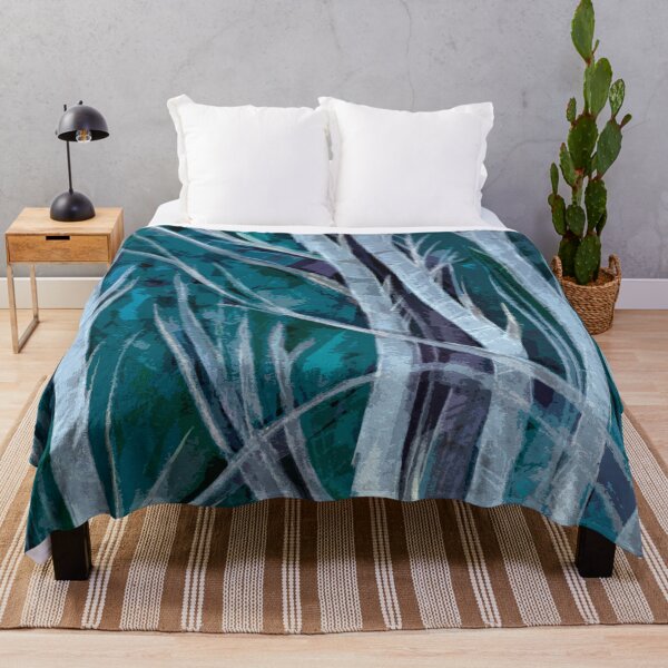 Item preview, Teal Forest Ghost Trees designed and sold by Alexandria Levin.