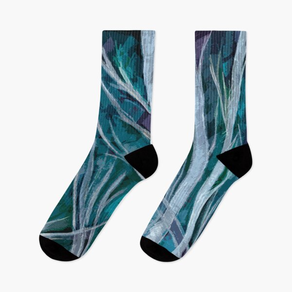 Item preview, Teal Forest Ghost Trees designed and sold by Alexandria Levin.