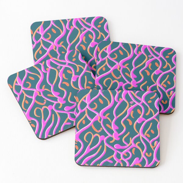 Item preview, Pink Squiggle Pattern designed and sold by Tamas Das.