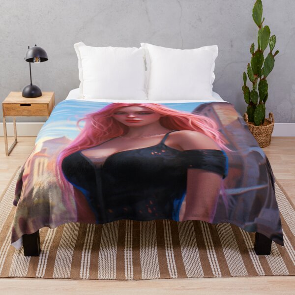Item preview, Venetian Elegance: A Radiant Beauty with Pink Tresses designed and sold by oanaunciuleanu.