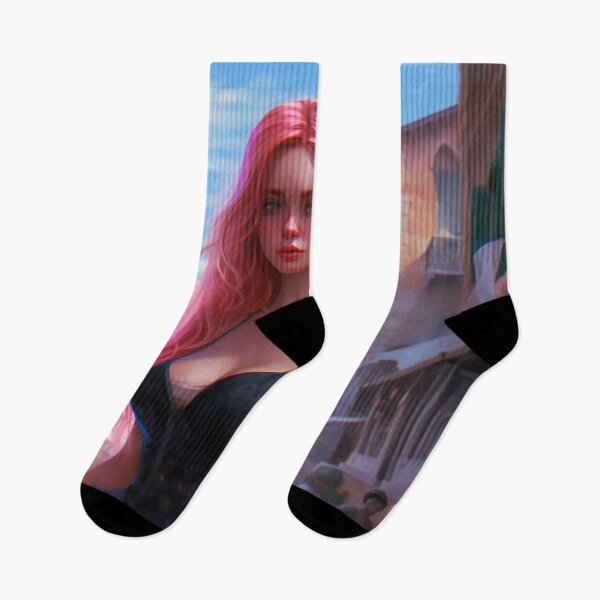 Item preview, Venetian Elegance: A Radiant Beauty with Pink Tresses designed and sold by oanaunciuleanu.