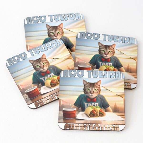 Item preview, Taco Tuesday Purrfection designed and sold by MetaInCrowd.