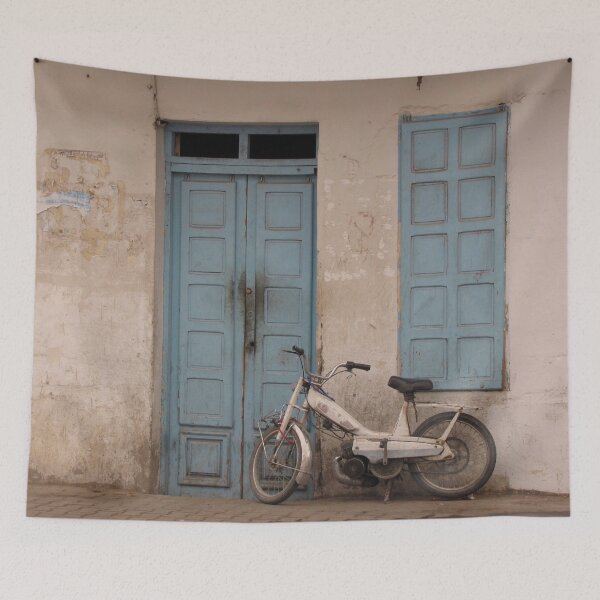 Item preview, Tunisian Moped, Photograph by Noora Elkoussy designed and sold by Noora Elkoussy.