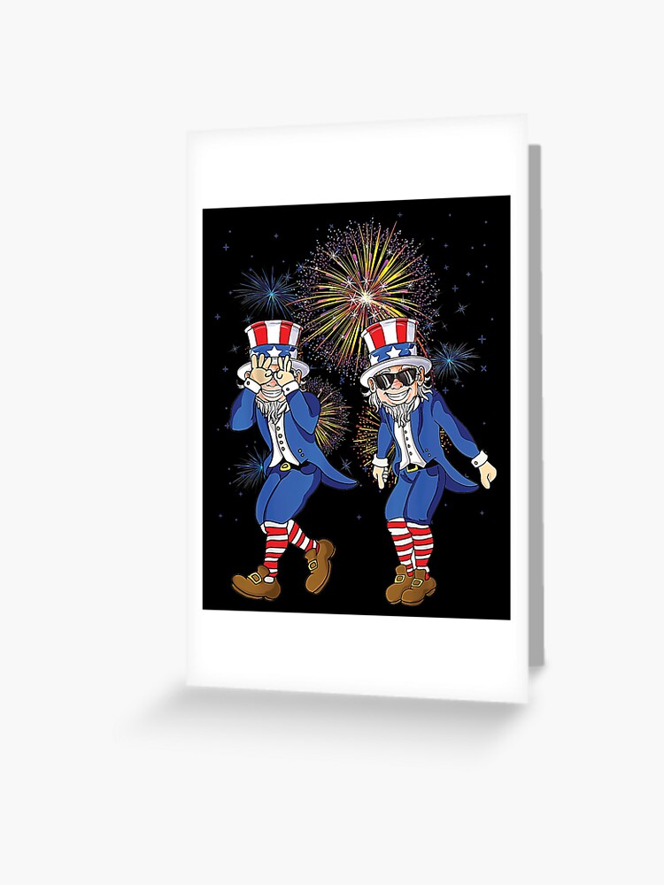 American Uncle Sam Patriotic Happy 4th of July Independence Day Gree -  swirly-world-design