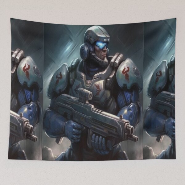 Item preview, Planet Warz - Terran Outfit - Blue and White LS SUIT-2K "Light Priest" designed and sold by Brazz Official.