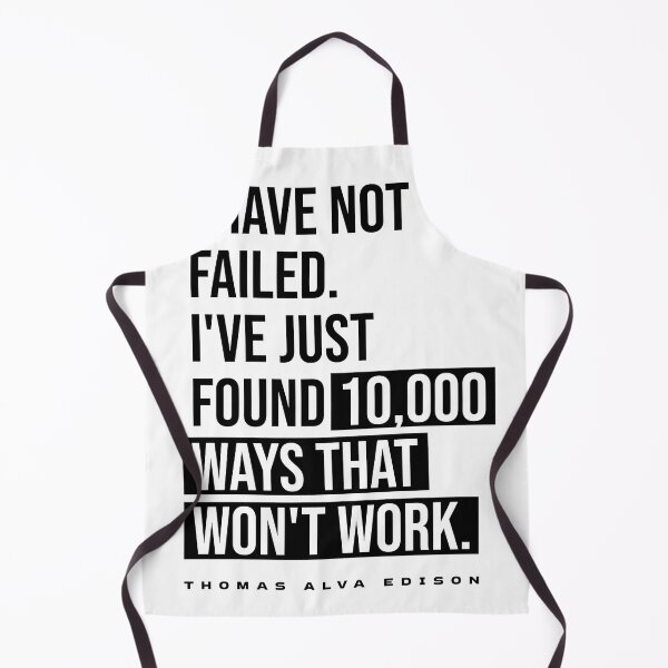 Item preview, I Have Not Failed - Thomas Alva Edison Quote - Literature - Typography Print designed and sold by Studio Grafiikka.