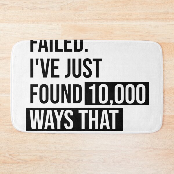 Item preview, I Have Not Failed - Thomas Alva Edison Quote - Literature - Typography Print designed and sold by Studio Grafiikka.