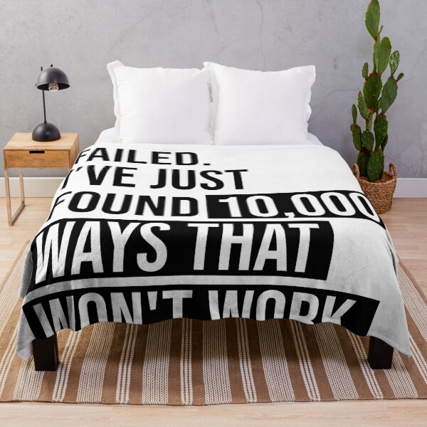 Item preview, I Have Not Failed - Thomas Alva Edison Quote - Literature - Typography Print designed and sold by Studio Grafiikka.