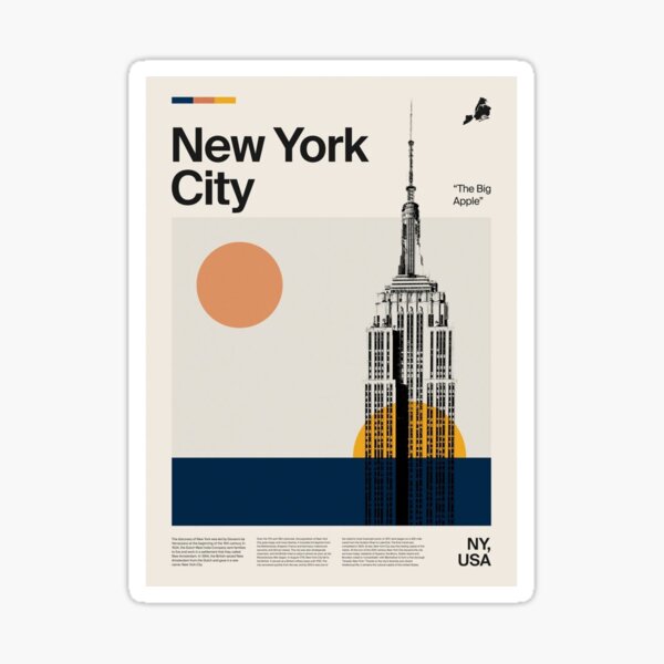 Item preview, Mid Century New York City Travel designed and sold by jenniferconnel.