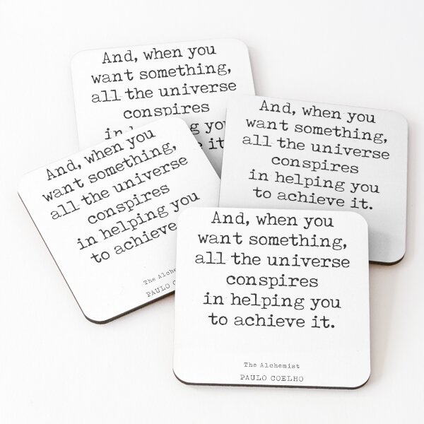 Item preview, The Alchemist - Paulo Coelho Quote - Literature - Typewriter Print designed and sold by Studio Grafiikka.