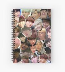 BTS - MEME FACE COLLAGE Spiral Notebook