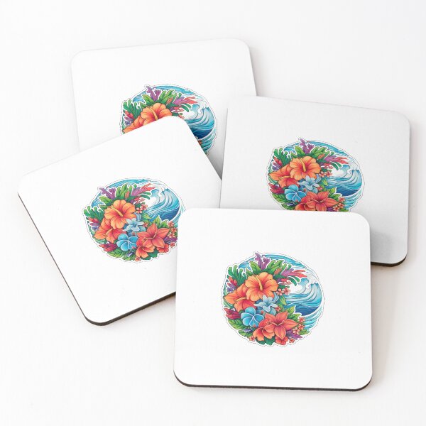 Item preview, Flores y olas en el estado de Aloha designed and sold by rnfgoods.
