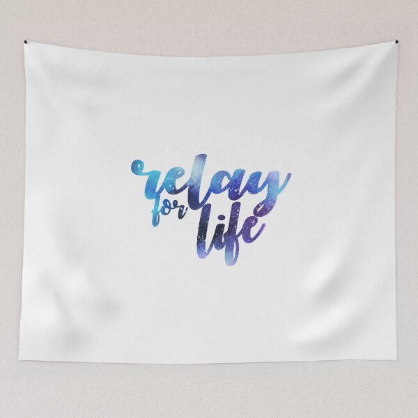 Item preview, Relay for Life blue splatter paint designed and sold by Abby Jane.