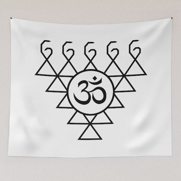 Item preview, Saraswati Symbol Black designed and sold by Gumless.