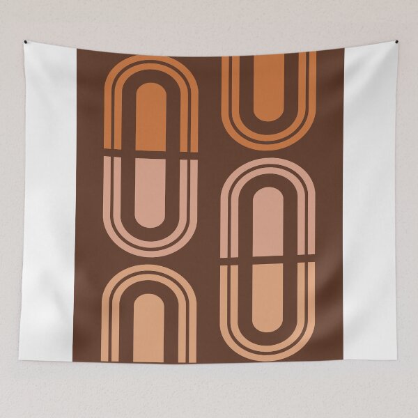 Item preview, Mid Century Modern Print 03 - Minimal Geometric Poster - Stylish, Abstract, Contemporary - Brown designed and sold by Studio Grafiikka.