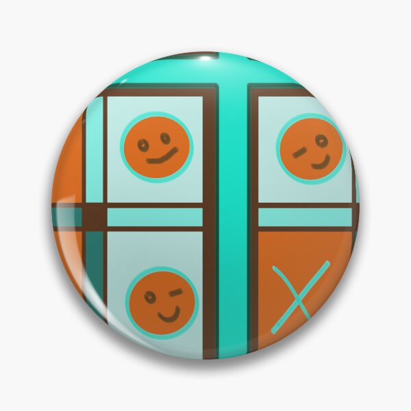 Item preview, Orange smiley Tic Toc Toe designed and sold by hermarartonline.