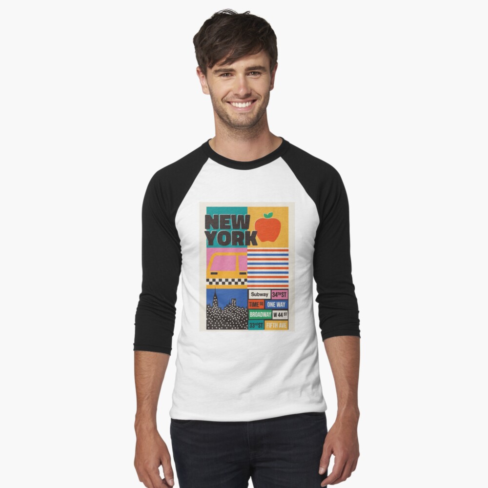 Artikel-Vorschau von Baseballshirt mit 3/4-Arm, designt und verkauft von jenniferconnel.