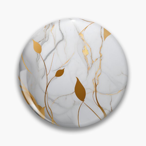 Item preview, Golden Marble Floral Pattern designed and sold by PixlMasterpiece.