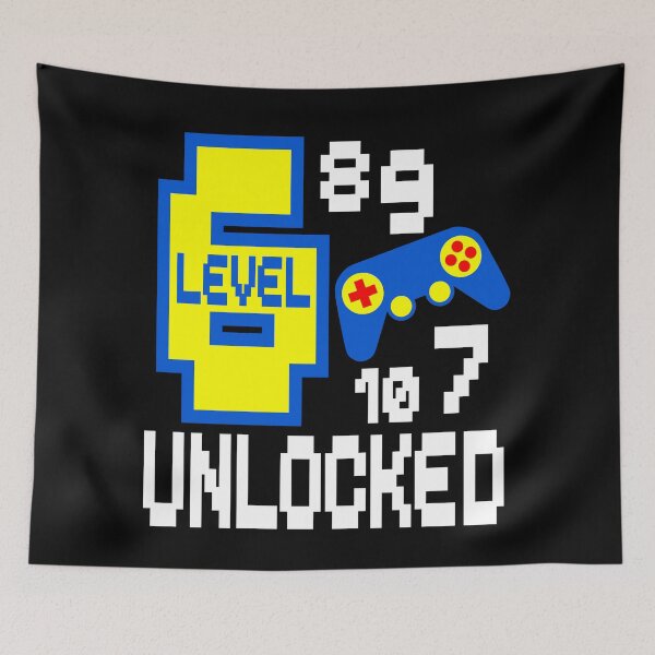 Item preview, level 6 unlocked gamer birthday  designed and sold by giftfromheart.