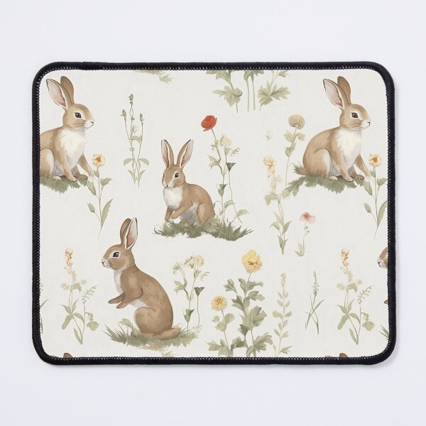 Item preview, Bunnies rabbit  designed and sold by fleurdesignart.