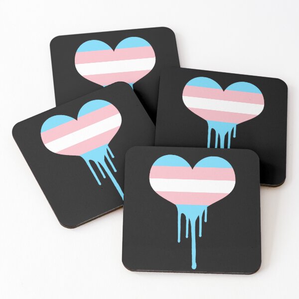 Item preview, Transgender Pride Drip Heart designed and sold by Tigerparadise.