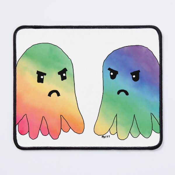 Item preview, Two grumpy octopus friends rainbow designed and sold by aditikkumar.