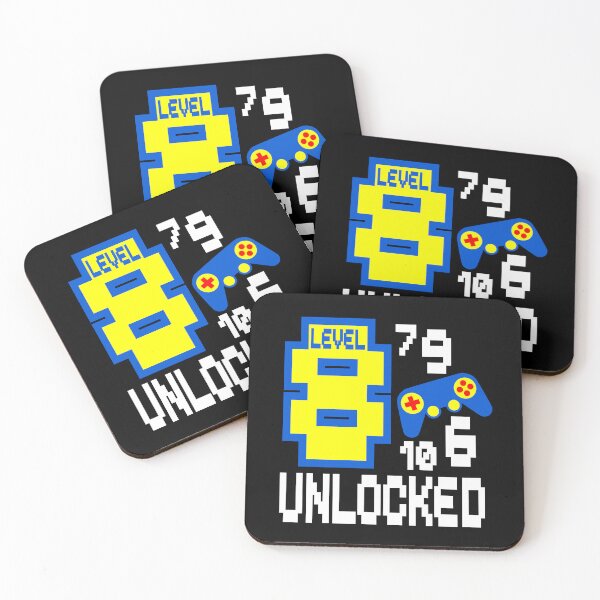 Item preview, level 8 unlocked gamer birthday  designed and sold by giftfromheart.