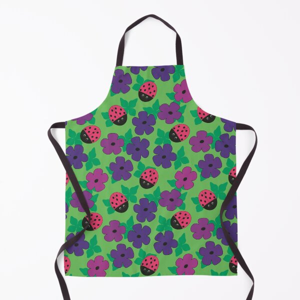 Item preview, Flower Blossoms and Ladybug Beetles Seamless Repeat Pattern designed and sold by MoePark.