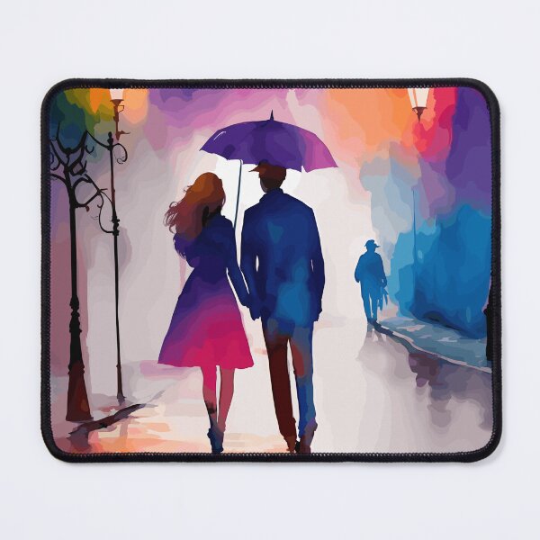 Item preview, A romantic couple strolling at night painting designed and sold by mefirefire.