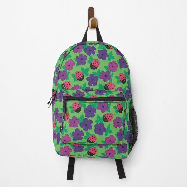 Item preview, Flower Blossoms and Ladybug Beetles Seamless Repeat Pattern designed and sold by MoePark.