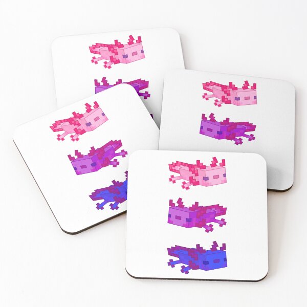 Item preview, Bisexual Pride Axolotl Set designed and sold by Splash-of-Ink.