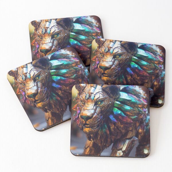 Item preview, Iridescent Robot Lion designed and sold by berubettoart.
