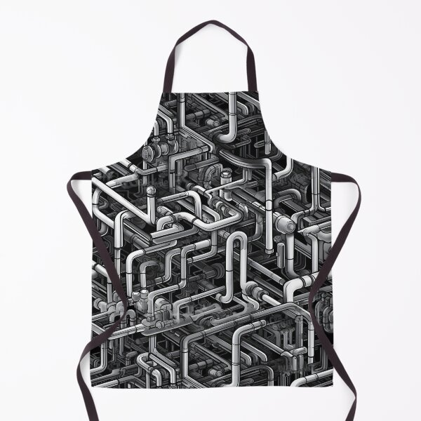 Item preview, Isometric Grayscale Pipe Network -  Seamless designed and sold by GalacticLabs.