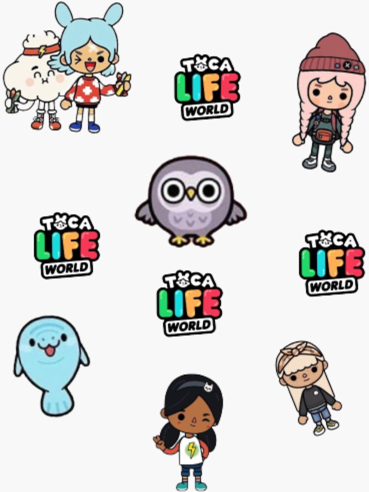 toca boca , toca life characters cute Sticker for Sale by ducany