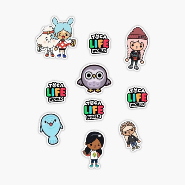 Toca Life World Stickers, Transfer Stickers