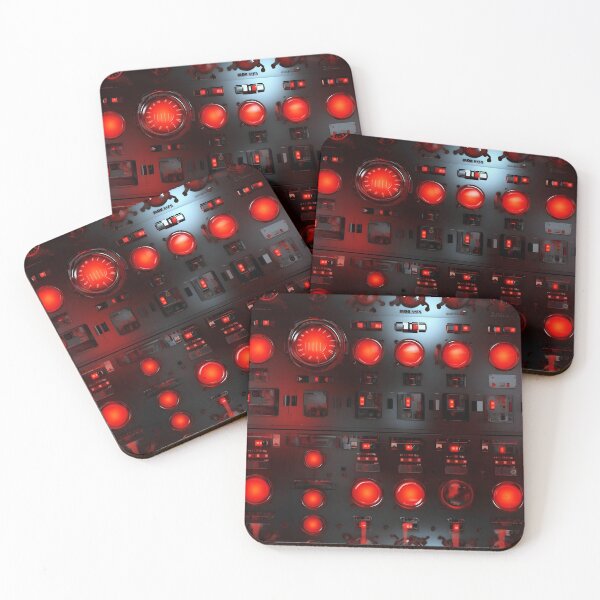 Item preview, Red Machinery Control Panels-  Seamless designed and sold by GalacticLabs.