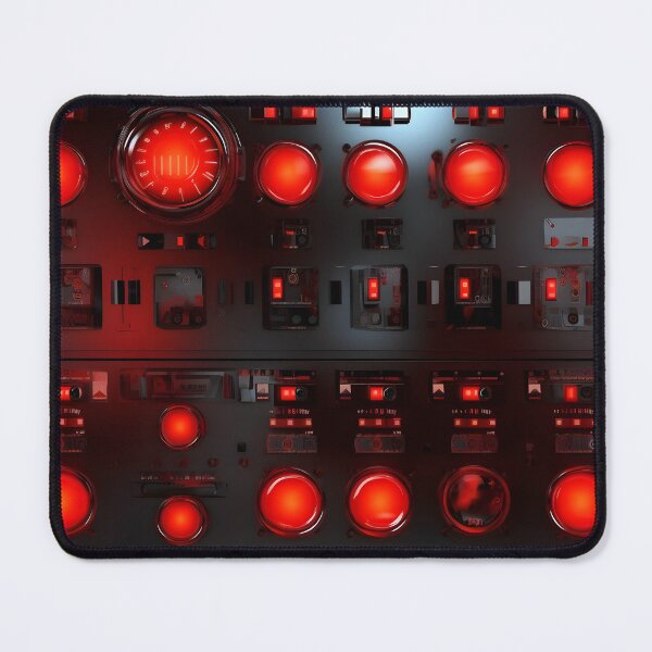 Item preview, Red Machinery Control Panels-  Seamless designed and sold by GalacticLabs.