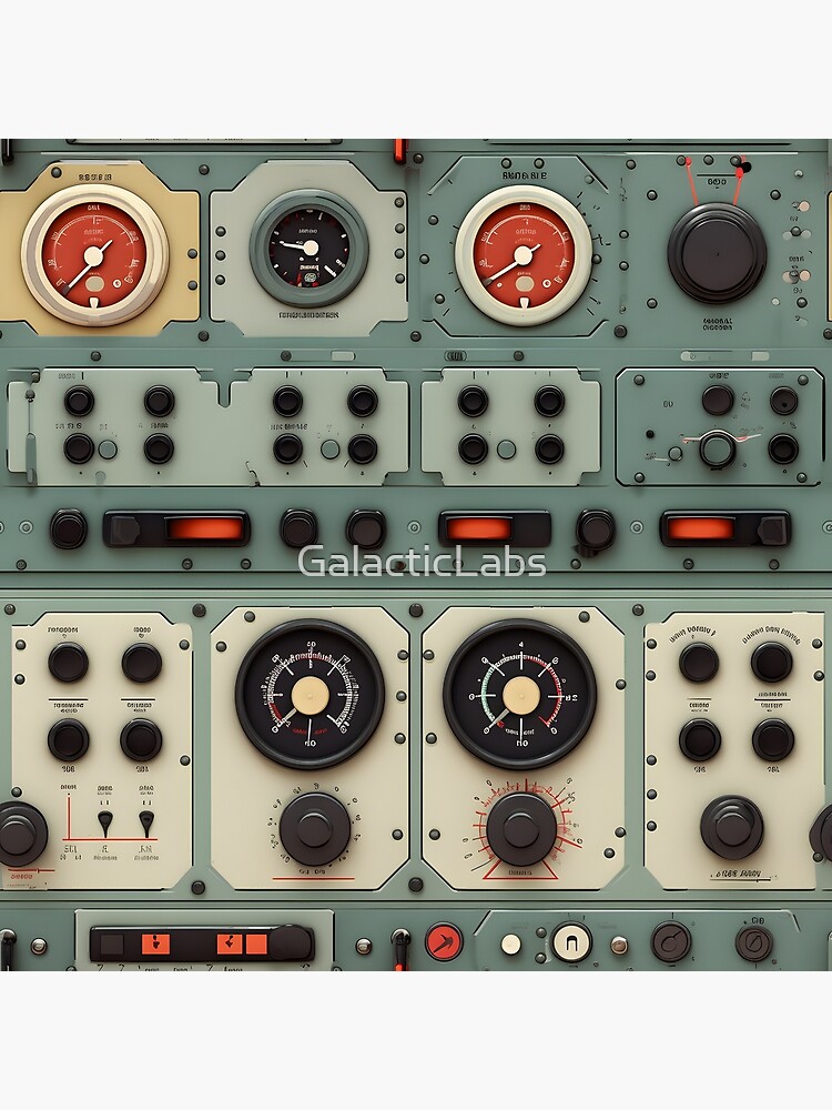 Vintage HiFi Control Panel Seamless