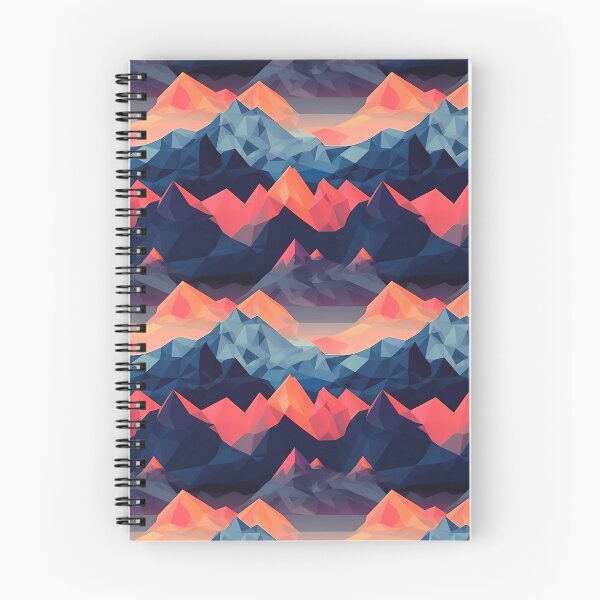 Item preview, Geometric Summit: Polygonal Mountain Pattern designed and sold by GutySign.