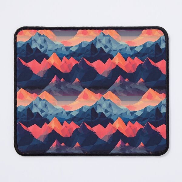 Item preview, Geometric Summit: Polygonal Mountain Pattern designed and sold by GutySign.