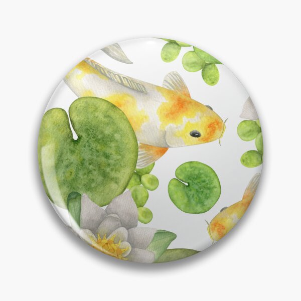 Item preview, Patrón Koi amarillo japonés designed and sold by OneCreativeArt.