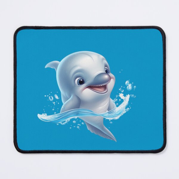 Item preview, Dolphin swimmer baby animated naughty adorable digital art designed and sold by DigitalPixelize.